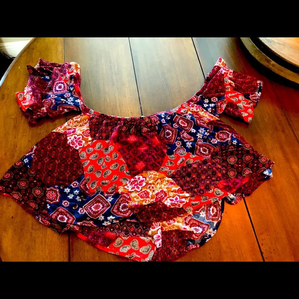 Gypsy patchwork shirt✨